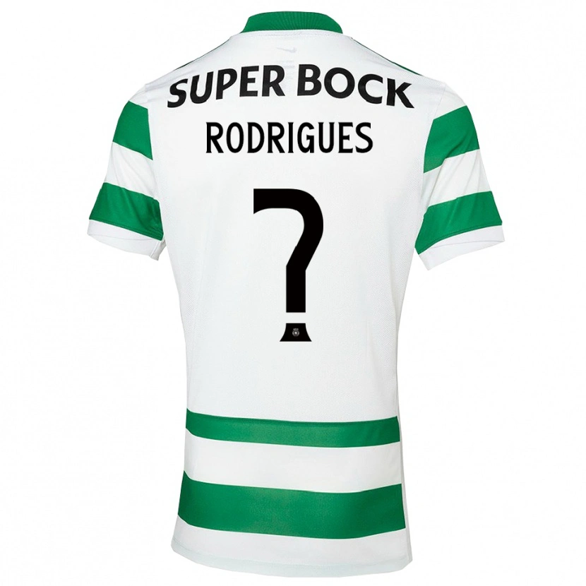 Danxen Kid João Rodrigues #0 Green White Home Jersey 2025/26 T-Shirt