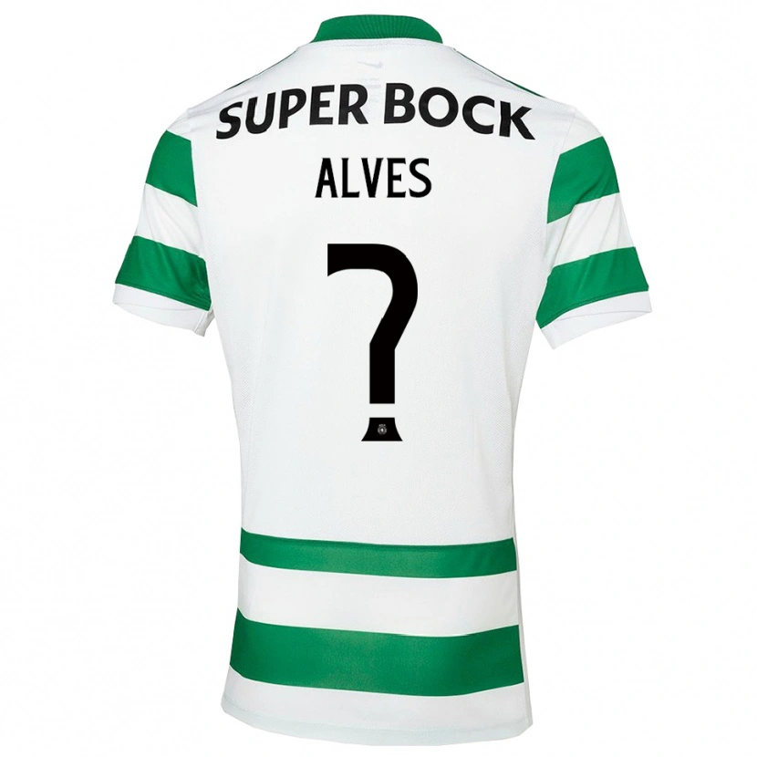 Danxen Kid Guilherme Alves #0 Green White Home Jersey 2025/26 T-Shirt