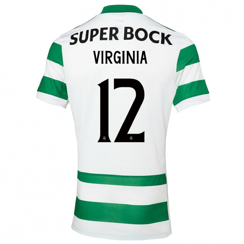 Danxen Kid João Virgínia #12 Green White Home Jersey 2025/26 T-Shirt