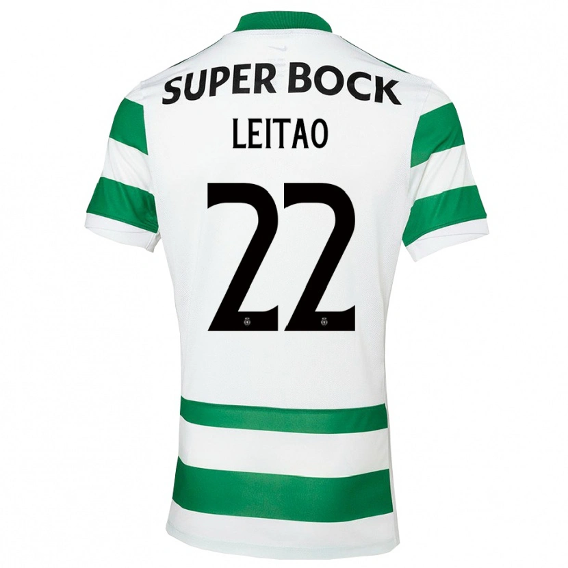 Danxen Kid Tiago Leitão #22 Green White Home Jersey 2025/26 T-Shirt