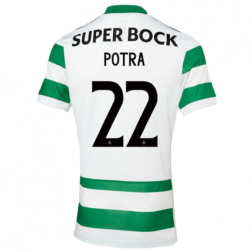 Danxen Kid Catarina Potra #22 Green White Home Jersey 2025/26 T-Shirt