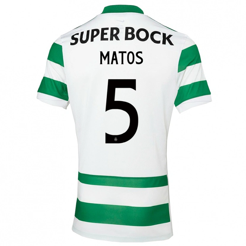 Danxen Kid Sérgio Matos #5 Green White Home Jersey 2025/26 T-Shirt