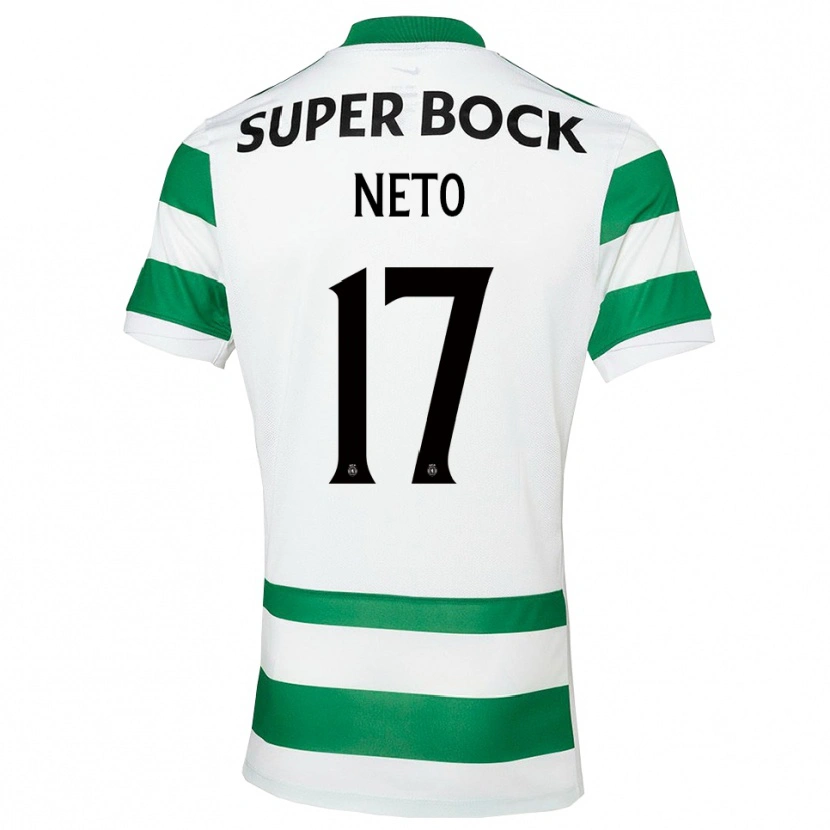 Danxen Kid Cláudia Neto #17 Green White Home Jersey 2025/26 T-Shirt