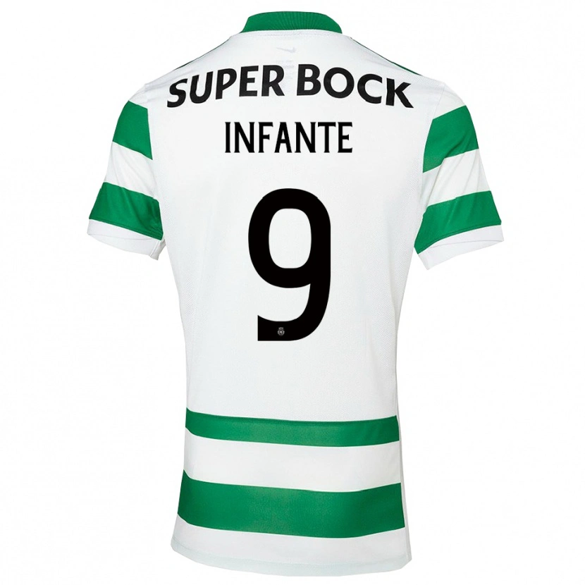 Danxen Kid João Infante #9 Green White Home Jersey 2025/26 T-Shirt