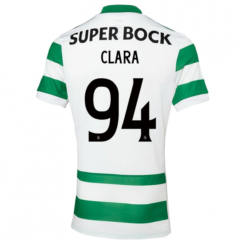 Danxen Kid Diogo Clara #94 Green White Home Jersey 2025/26 T-Shirt