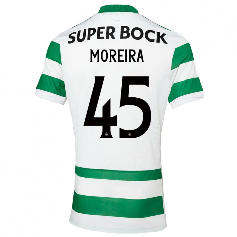 Danxen Kid David Moreira #45 Green White Home Jersey 2025/26 T-Shirt