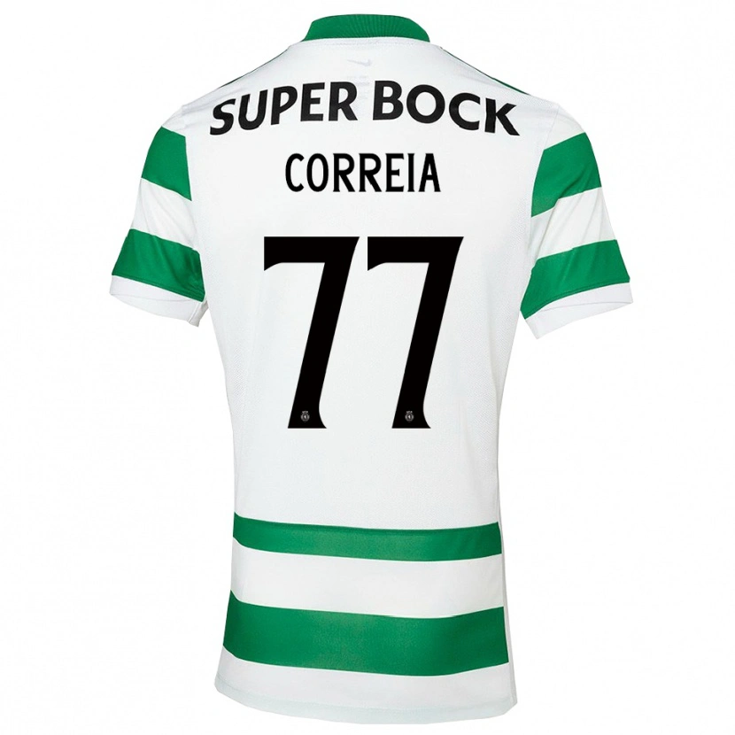Danxen Kid Alícia Correia #77 Green White Home Jersey 2025/26 T-Shirt