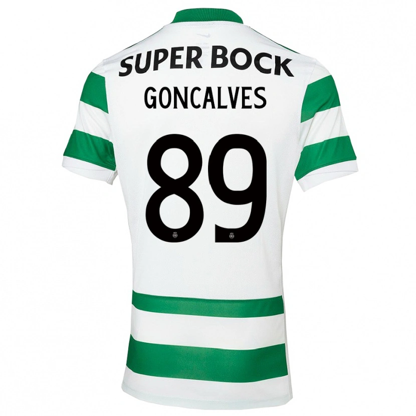 Danxen Kid Andre Goncalves #89 Green White Home Jersey 2025/26 T-Shirt