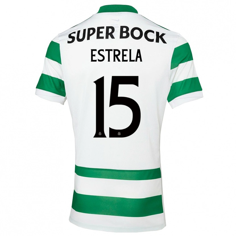 Danxen Kid Bento Estrela #15 Green White Home Jersey 2025/26 T-Shirt