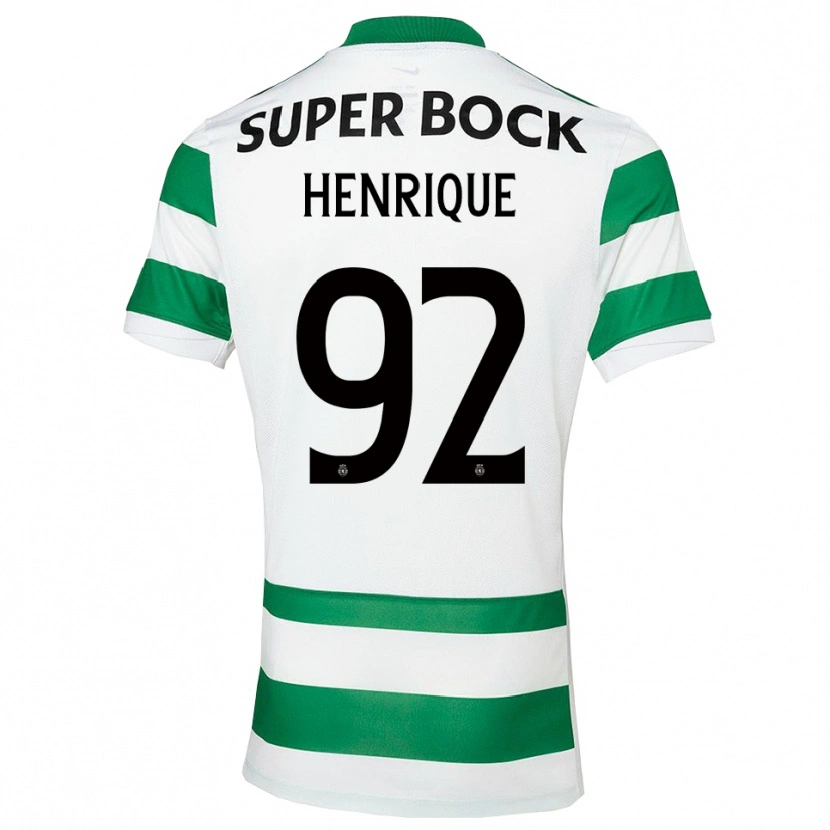 Danxen Kid Eduardo Henrique #92 Green White Home Jersey 2025/26 T-Shirt