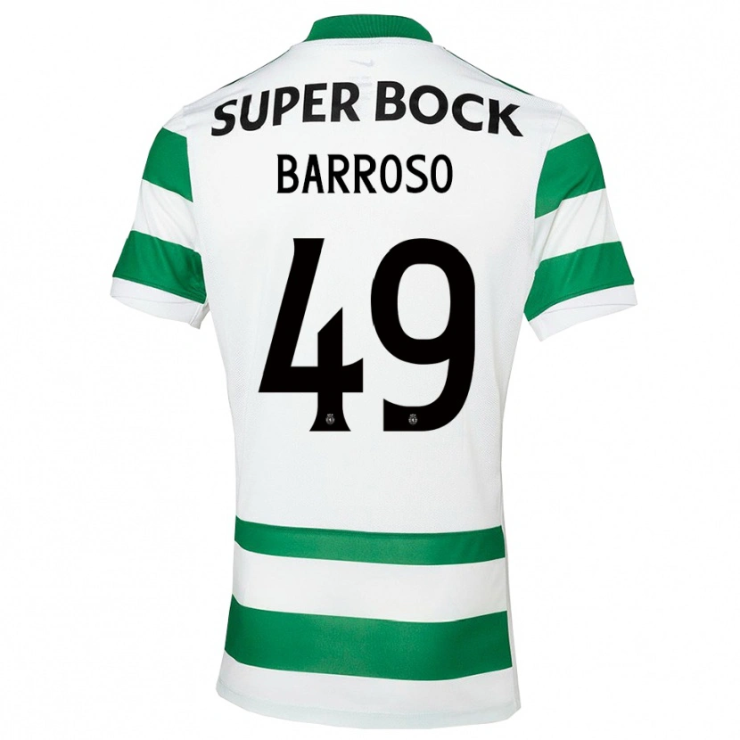 Danxen Kid Leonardo Barroso #49 Green White Home Jersey 2025/26 T-Shirt