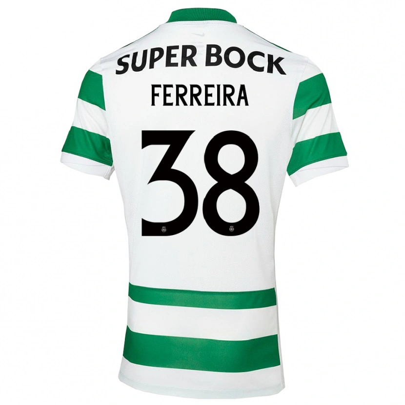 Danxen Kid Marta Ferreira #38 Green White Home Jersey 2025/26 T-Shirt