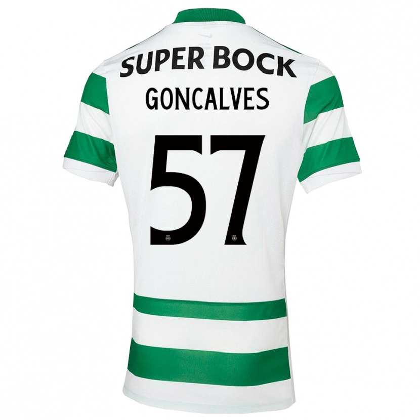Danxen Kid Inês Gonçalves #57 Green White Home Jersey 2025/26 T-Shirt