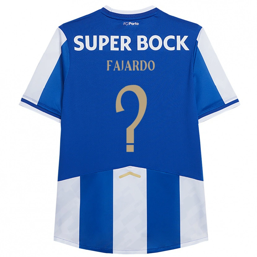 Danxen Kid Leonardo Fajardo #0 Blue White Home Jersey 2025/26 T-Shirt
