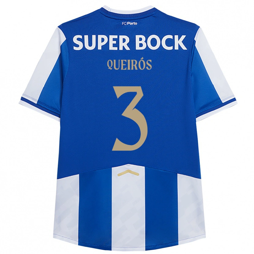 Danxen Kid Mariana Queirós #3 Blue White Home Jersey 2025/26 T-Shirt
