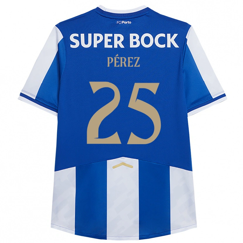 Danxen Kid Tomás Pérez #25 Blue White Home Jersey 2025/26 T-Shirt