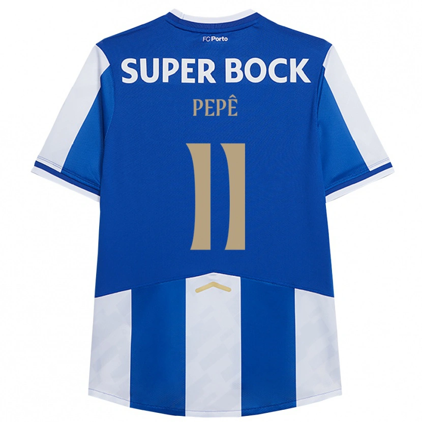 Danxen Kid Pepê #11 Blue White Home Jersey 2025/26 T-Shirt