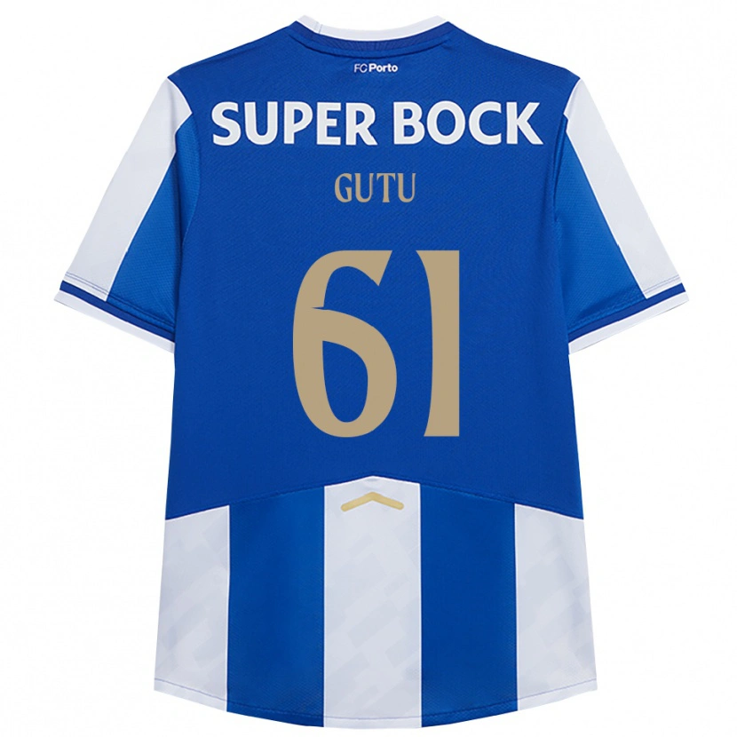 Danxen Kid Denis Gutu #61 Blue White Home Jersey 2025/26 T-Shirt