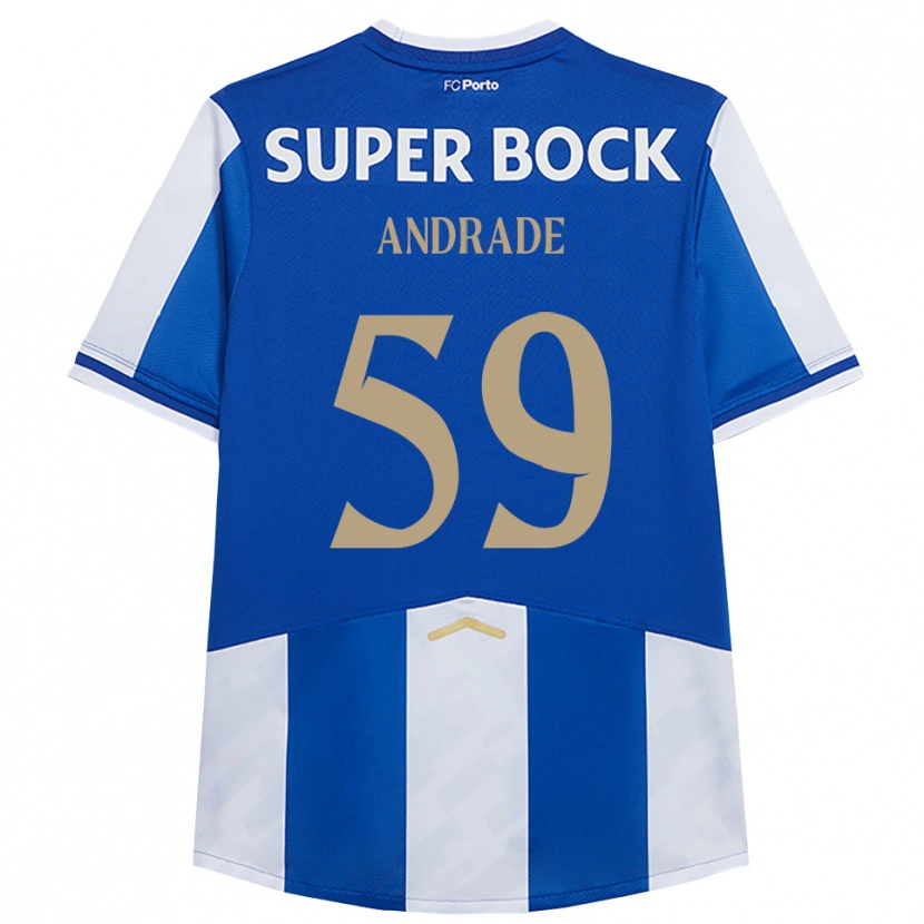 Danxen Kid Tiago Andrade #59 Blue White Home Jersey 2025/26 T-Shirt