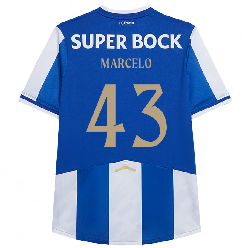 Danxen Kid Joao Marcelo #43 Blue White Home Jersey 2025/26 T-Shirt