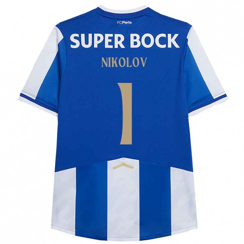 Danxen Kid Antoni Nikolov #1 Blue White Home Jersey 2025/26 T-Shirt