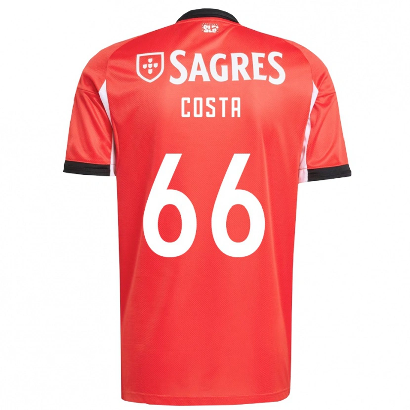 Danxen Kid Rute Costa #66 Red White Home Jersey 2025/26 T-Shirt
