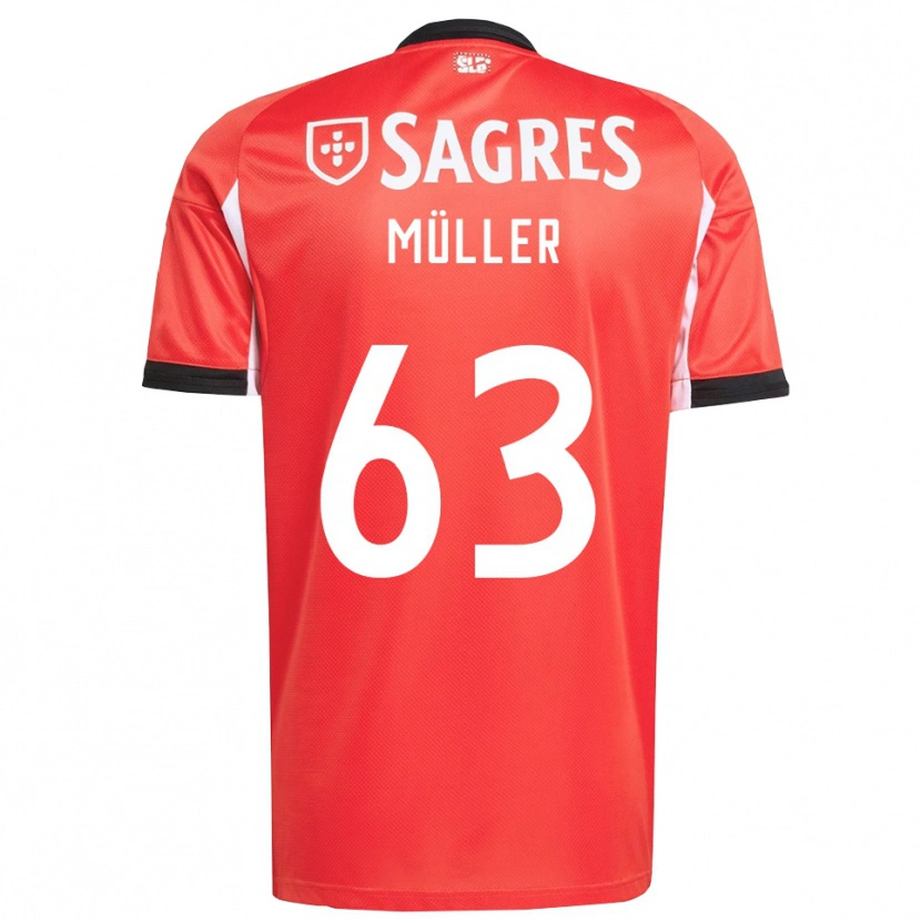 Danxen Kid José Müller #63 Red White Home Jersey 2025/26 T-Shirt