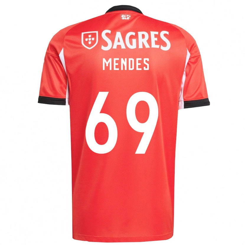 Danxen Kid Vladimir Mendes #69 Red White Home Jersey 2025/26 T-Shirt