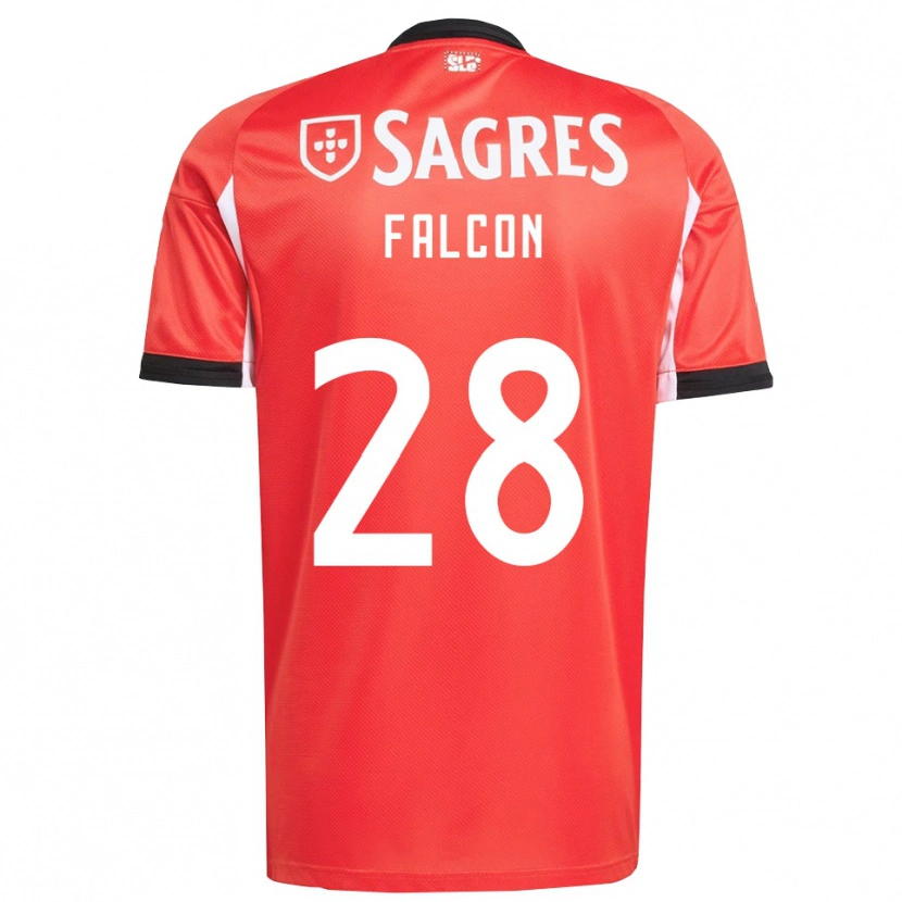 Danxen Kid Andrea Falcón #28 Red White Home Jersey 2025/26 T-Shirt