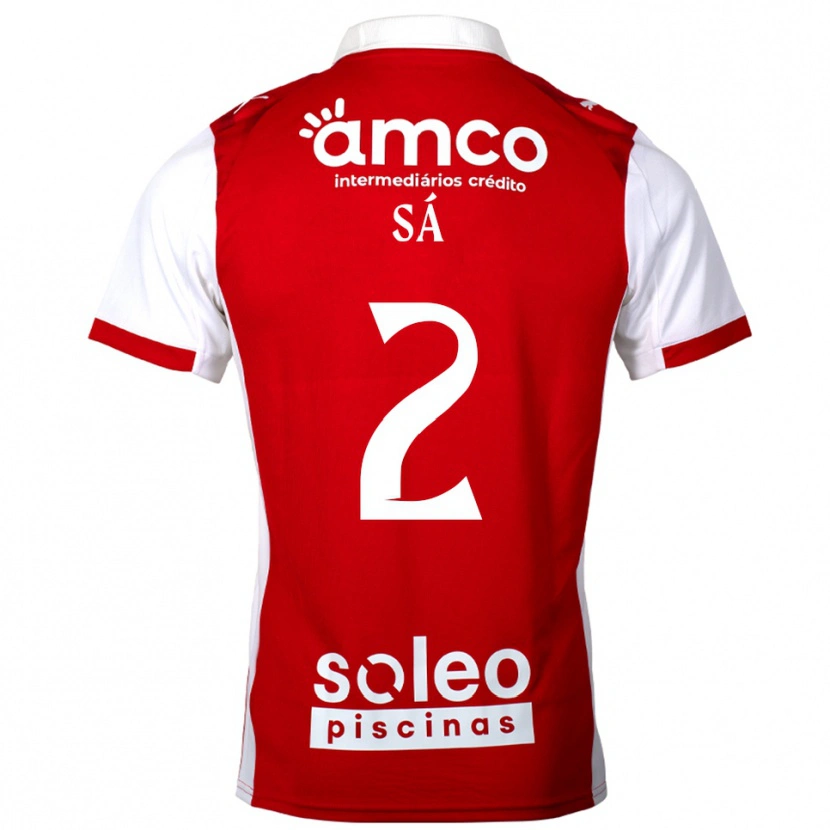 Danxen Kid Henrique Sá #2 Red White Home Jersey 2025/26 T-Shirt