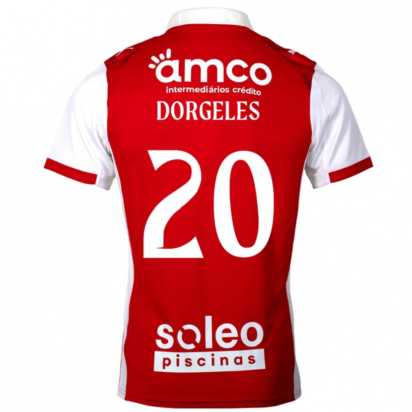 Danxen Kid Mario Dorgeles #20 Red White Home Jersey 2025/26 T-Shirt