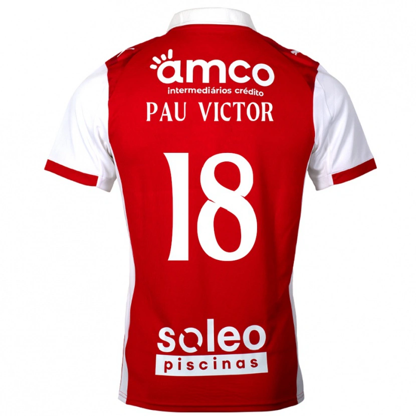 Danxen Kid Pau Víctor #18 Red White Home Jersey 2025/26 T-Shirt