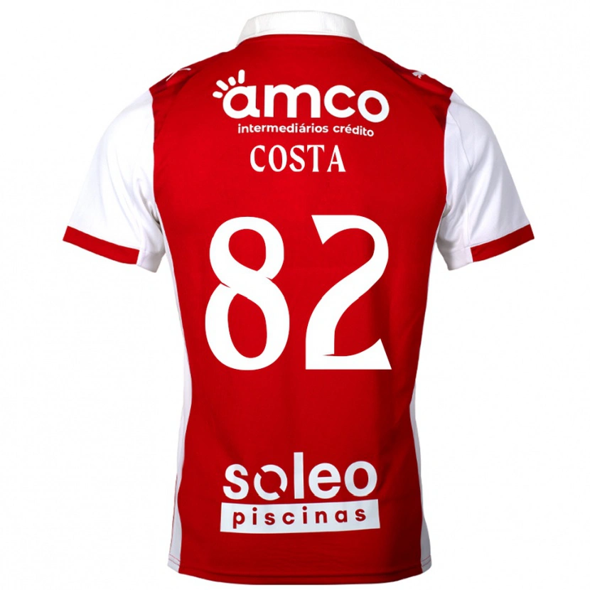 Danxen Kid Gui Costa #82 Red White Home Jersey 2025/26 T-Shirt