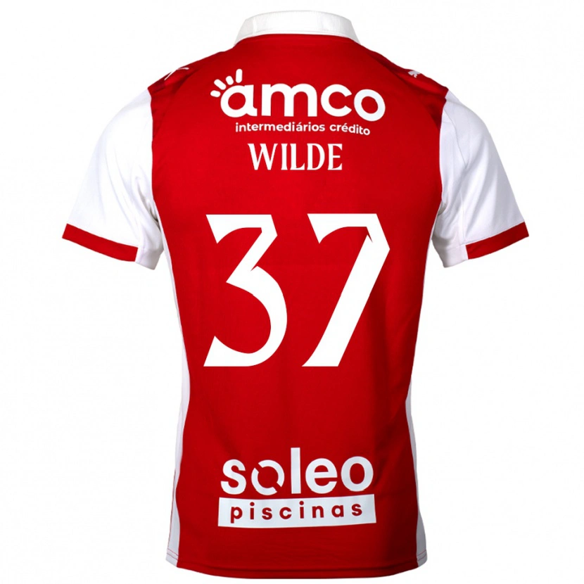Danxen Kid Manjou Wilde #37 Red White Home Jersey 2025/26 T-Shirt