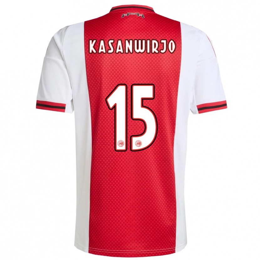 Danxen Kid Kennynho Kasanwirjo #15 Red White Home Jersey 2025/26 T-Shirt