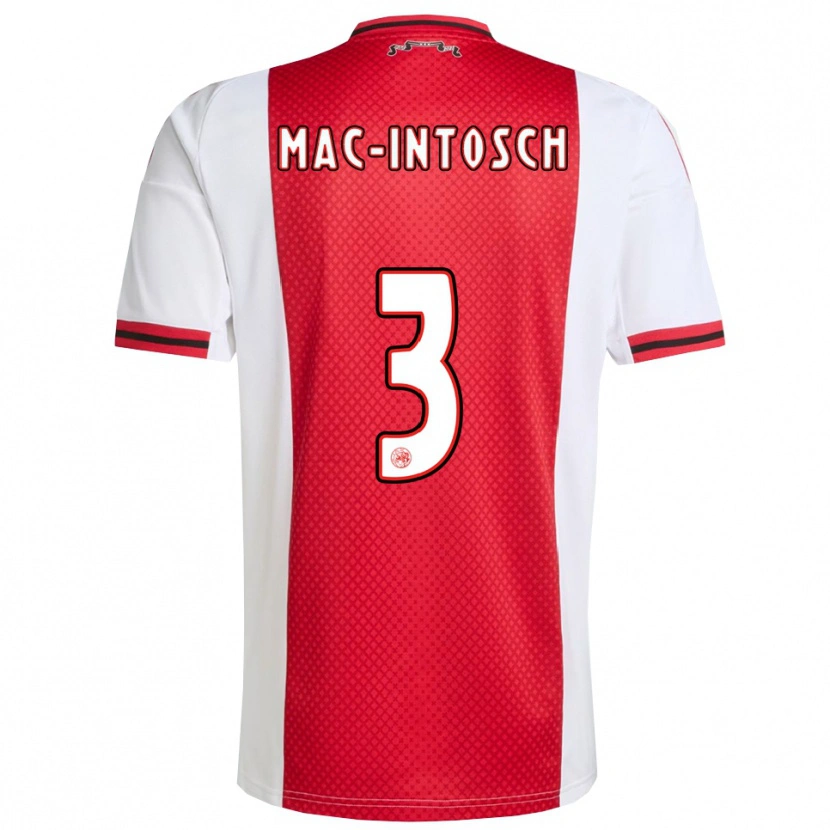 Danxen Kid Calvin Mac-Intosch #3 Red White Home Jersey 2025/26 T-Shirt