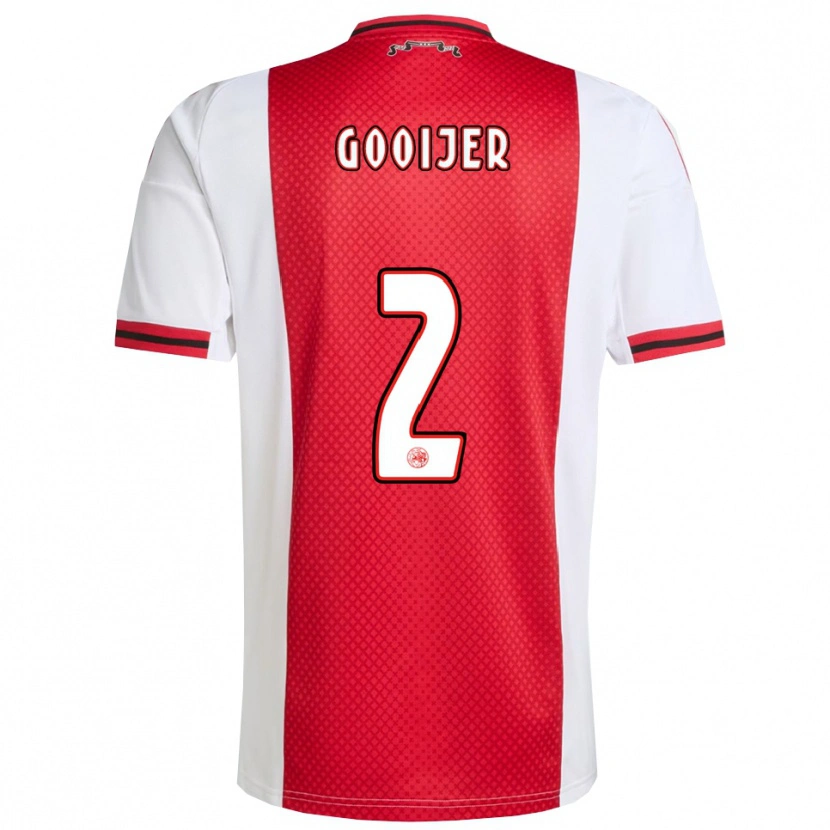 Danxen Kid Tristan Gooijer #2 Red White Home Jersey 2025/26 T-Shirt