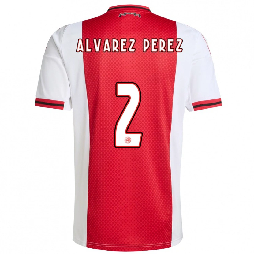 Danxen Kid Marley Alvarez Perez #2 Red White Home Jersey 2025/26 T-Shirt
