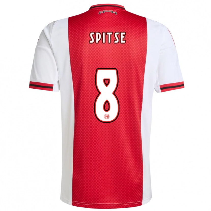 Danxen Kid Sherida Spitse #8 Red White Home Jersey 2025/26 T-Shirt