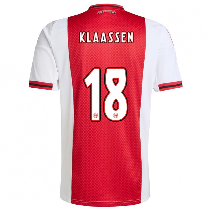 Danxen Kid Davy Klaassen #18 Red White Home Jersey 2025/26 T-Shirt