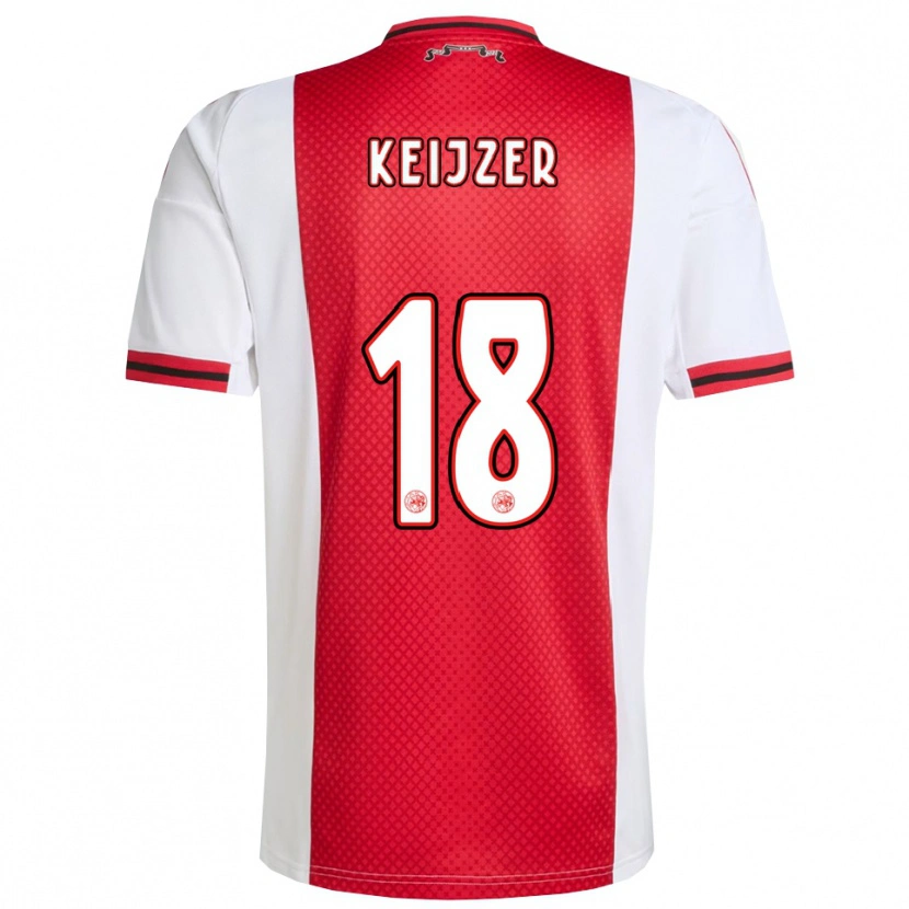 Danxen Kid Milicia Keijzer #18 Red White Home Jersey 2025/26 T-Shirt