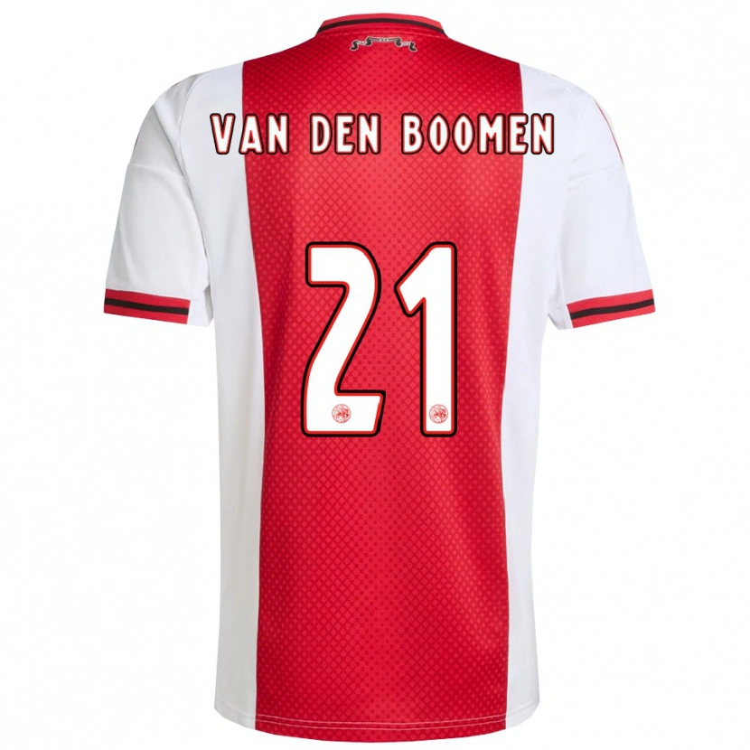 Danxen Kid Branco Van Den Boomen #21 Red White Home Jersey 2025/26 T-Shirt