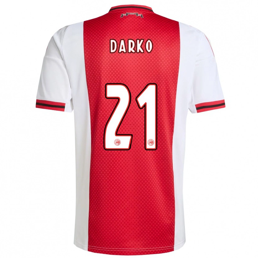 Danxen Kid Denzel Darko #21 Red White Home Jersey 2025/26 T-Shirt