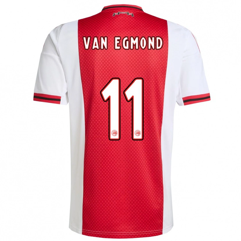 Danxen Kid Bo Van Egmond #11 Red White Home Jersey 2025/26 T-Shirt