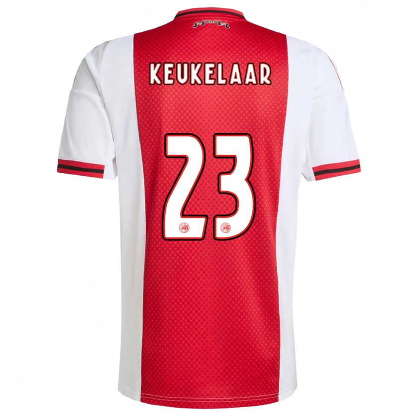 Danxen Kid Lotte Keukelaar #23 Red White Home Jersey 2025/26 T-Shirt