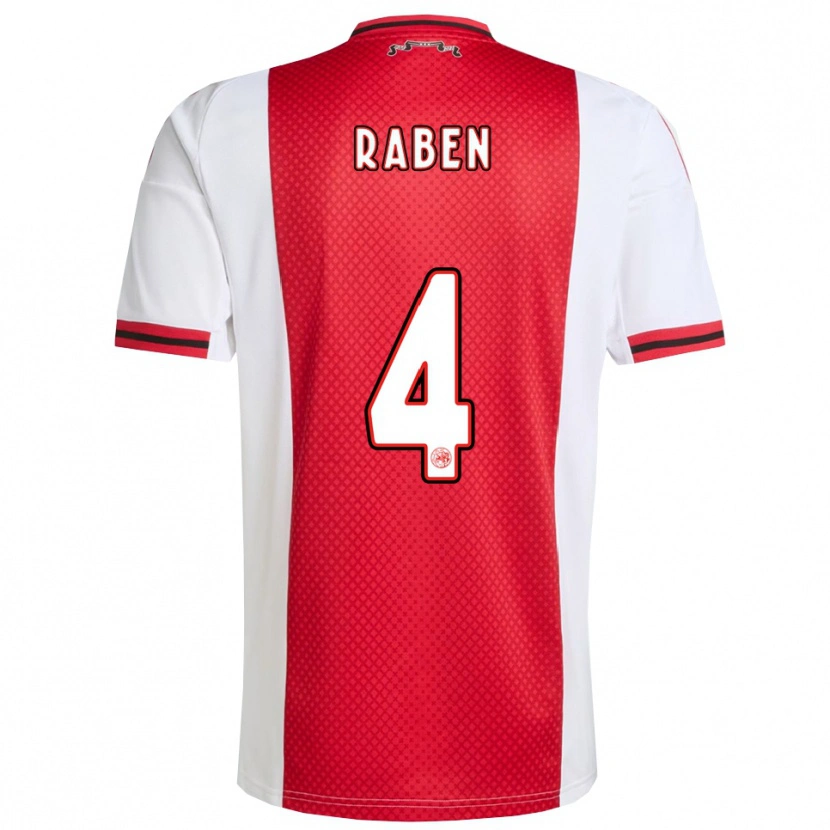 Danxen Kid Niall Raben #4 Red White Home Jersey 2025/26 T-Shirt