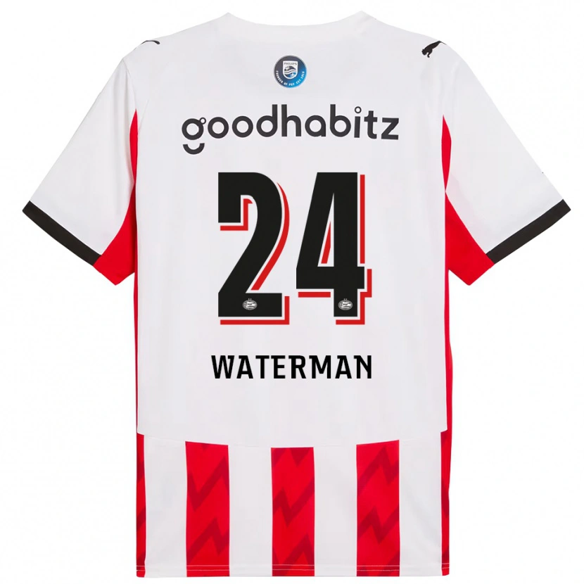 Danxen Kid Boy Waterman #24 Red White Home Jersey 2025/26 T-Shirt