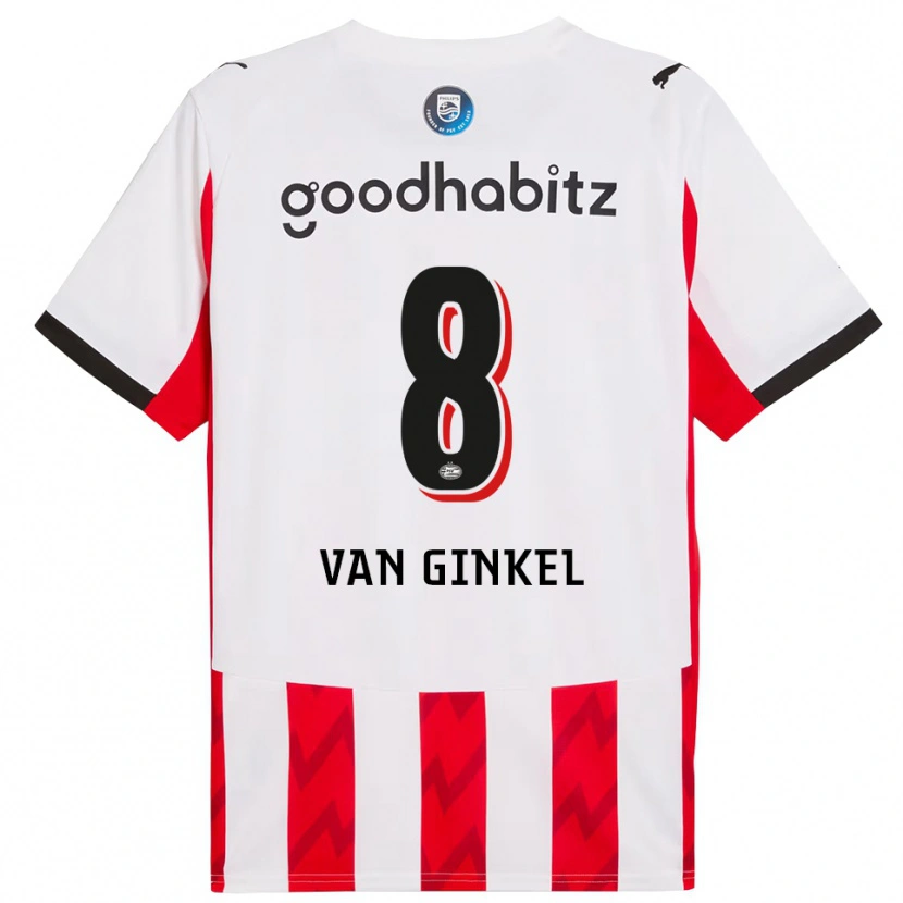 Danxen Kid Marco Van Ginkel #8 Red White Home Jersey 2025/26 T-Shirt