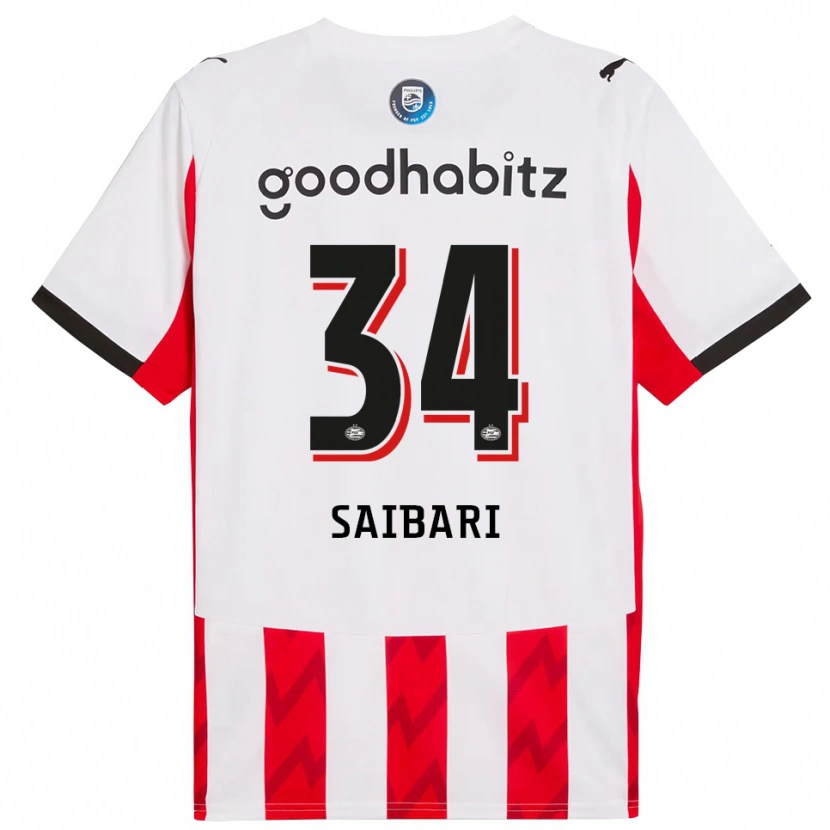 Danxen Kid Ismael Saibari #34 Red White Home Jersey 2025/26 T-Shirt