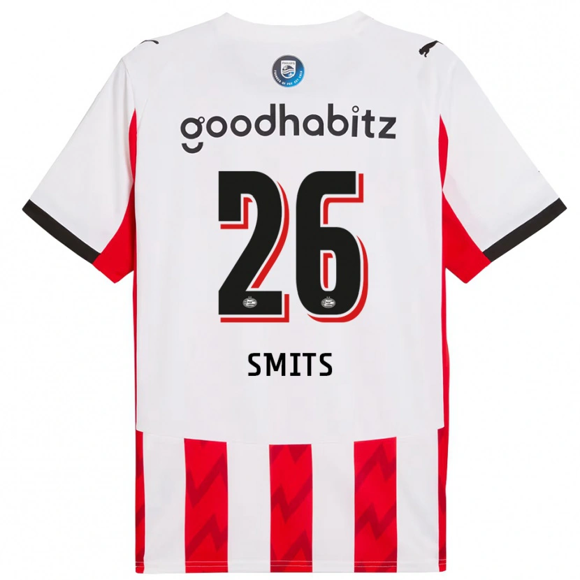 Danxen Kid Eef Smits #26 Red White Home Jersey 2025/26 T-Shirt